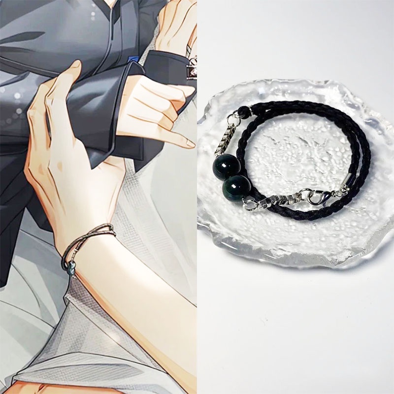 Anime game light and night bracelet sariel osborn diy hand woven couple bracelet cosplay phụ kiện