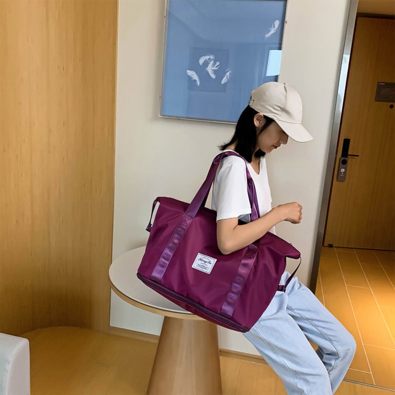 Túi du lịch Túi thể thao không thấm nước Túi tập thể dục Oxford Vải đơn giản phù hợp với thời trang nóng
