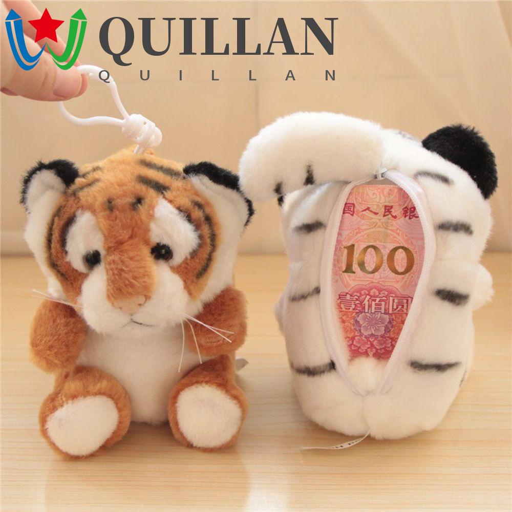 Quillan động vật dễ thương ví tiền xu sáng tạo độc đáo con hổ nhỏ sang trọng thiết kế hoạt hình mặt dây chuyền phong cách trung quốc