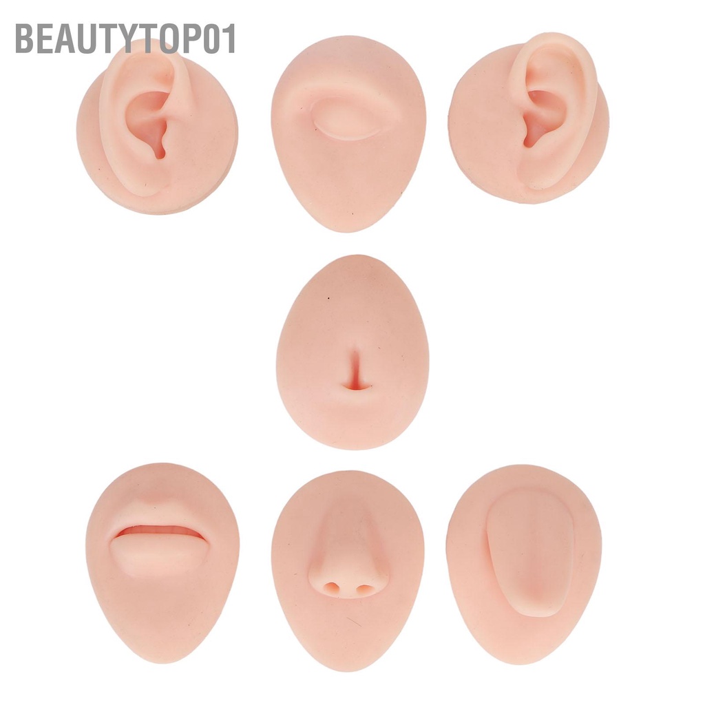 BeautyTop01 Phòng Thân Thực Hành Mô Hình Phỏng Silicone Tai Mắt Mũi Miệng Lưỡi Và Bụng Mẫu Cho Người Mới Khuyên