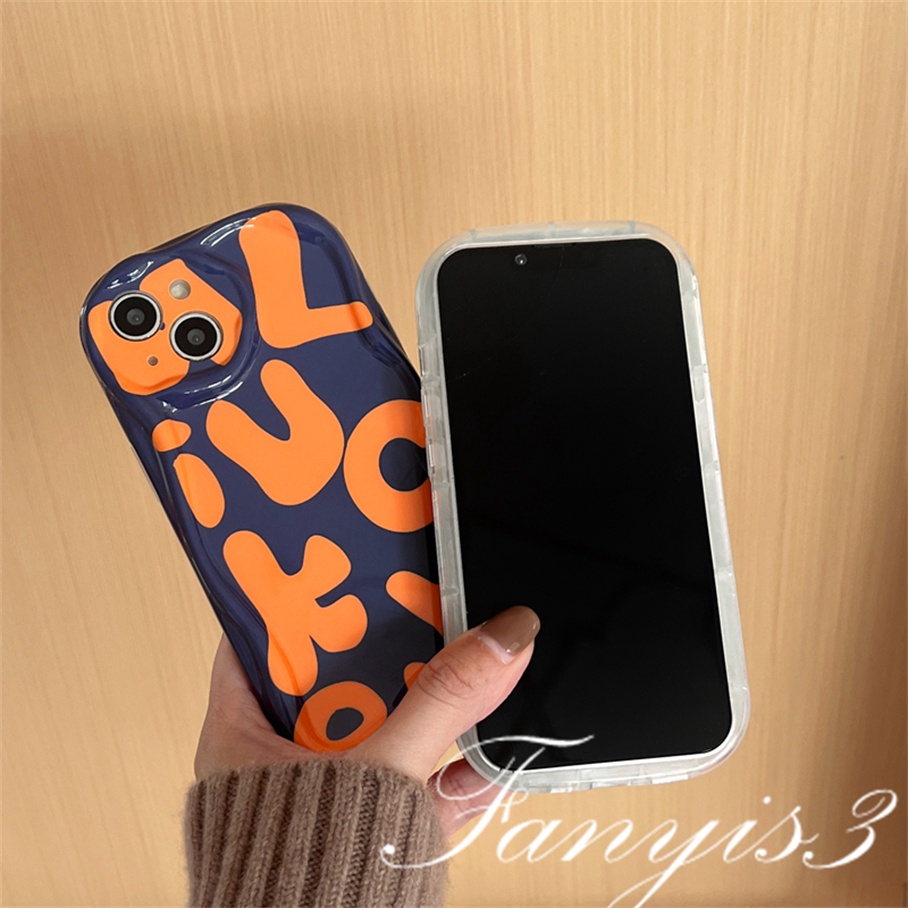 Ốp Điện Thoại TPU Silicon Mềm Họa Tiết Quả Cam / Chữ Tiếng Anh Cho IPhone 14 13 12 11 Pro Max X XR Xs Max 8 7 6s Plus SE 2020
