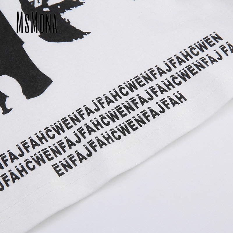 Áo Thun Tay Ngắn Cổ Tròn In Màu Tương Phản Thời Trang 2023 Cho Nữ