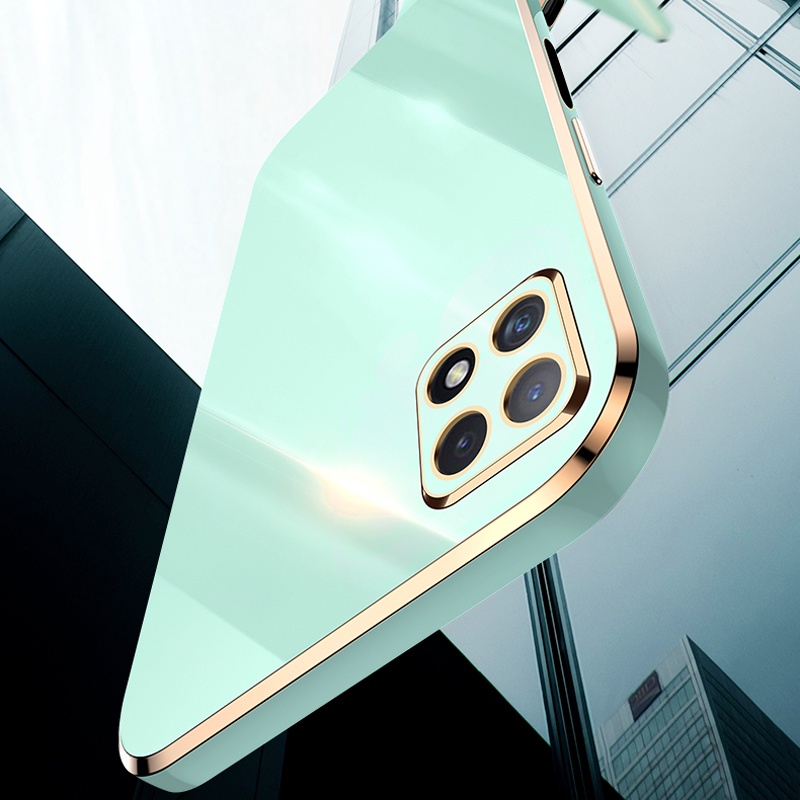 Ốp điện thoại KOOSUK dẻo vuông mạ màu cho Samsung Galaxy Note 10 Lite S10 Lite A81 A91