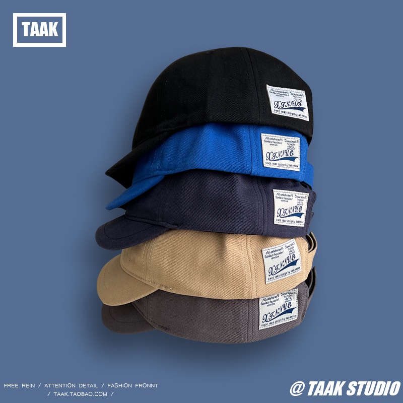 Mũ Lưỡi Trai Vành Ngắn Màu Trơn Phong Cách Nhật Bản Thời Trang Xuân Hè Cho Nam Nữ