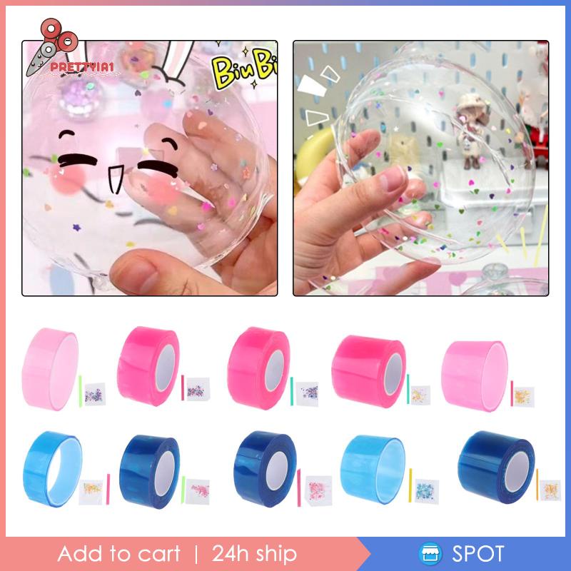 [Prettyia1] Cuộn Băng Keo Hai Mặt Tạo Bong Bóng Trang Trí Đồ Chơi