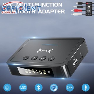 Bộ thu phát bluetooth 5.0 bộ chuyển đổi âm thanh bluetooth nfc không dây quang học giắc cắm aux 3.5 mm âm thanh nổi fm tai nghe tv máy tính nfc hiệu quả. store vn