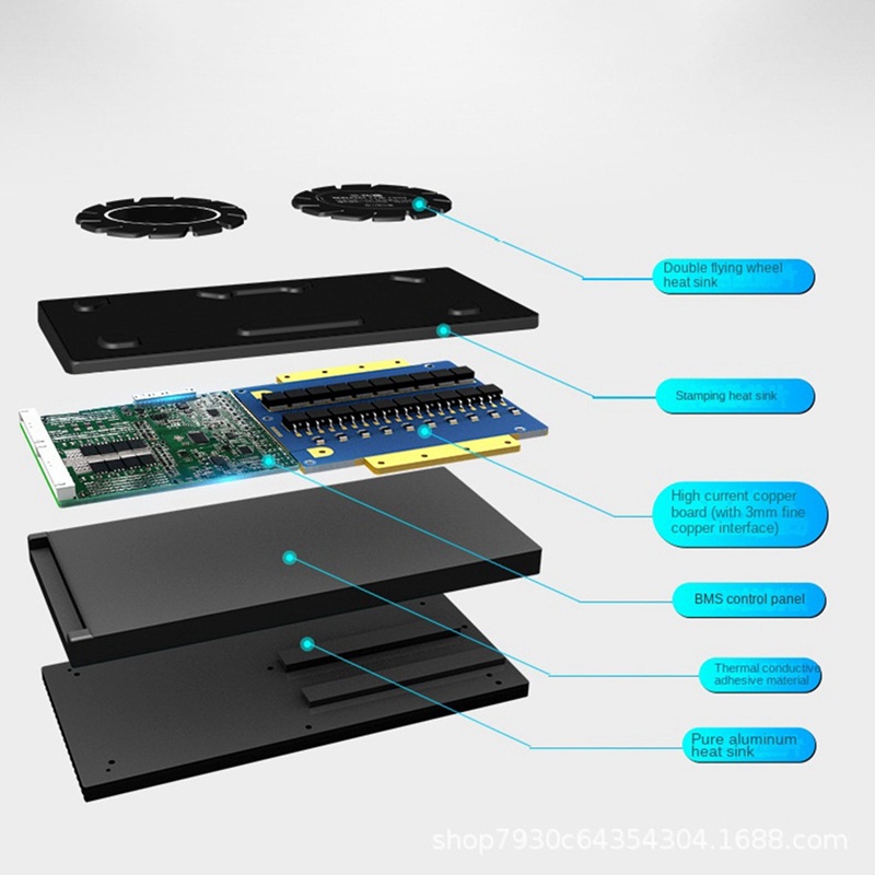 Bảng Mạch Quản Lý Pin Lithium 8S Lifepo4 PCB Với Dây Dẫn Cân Bằng Cho Pin 18650