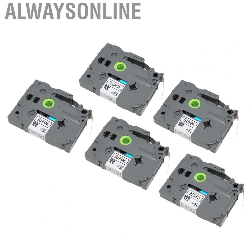 Alwaysonline Printer Label Maker Tape  ABS Material 8m Length 12mm Width for PT 1290