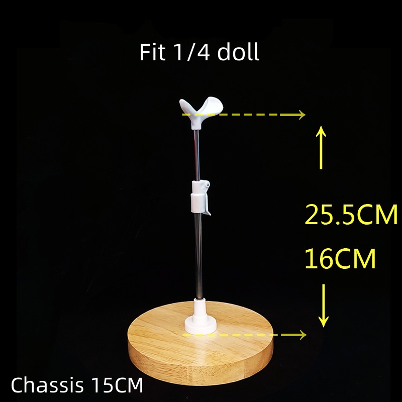Giá Đỡ Trưng Bày Búp Bê BJD 1 / 8 1 / 6 1 / 4 1 / 3 Bằng Gỗ Và Kim Loại