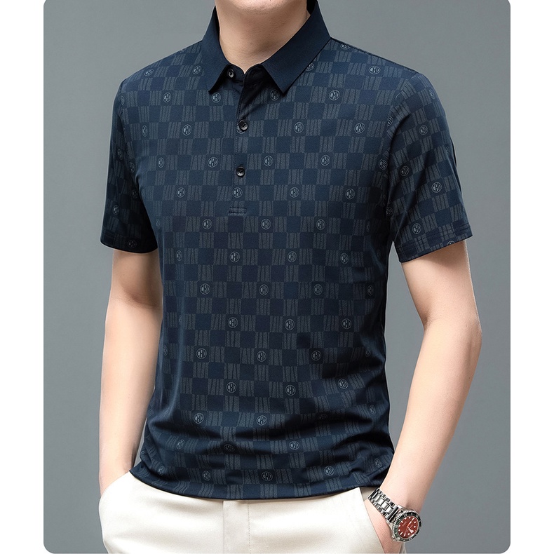 Áo Thun Tay Ngắn Dáng Rộng Họa Tiết Chấm Bi Phong Cách Hàn Quốc Thời Trang Cho Nam