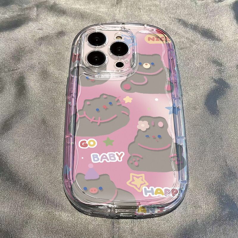 Ốp Điện Thoại Mềm Trong Suốt Chống Sốc In Hình Thỏ Cho IPhone 14 Pro Max 13 12 11 XR XS X 8 7 Plus SE 2020