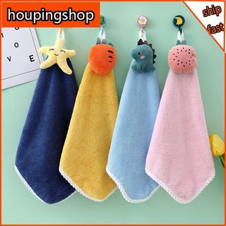  1 Khăn Lau Tay Sợi Nhỏ Mềm Mại Hình Động Vật Hoạt Hình