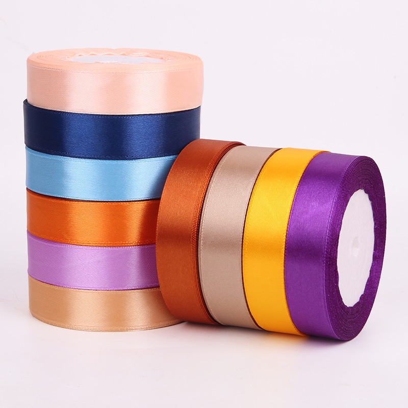 Ruy băng lụa cuộn dài 22m bản rộng 2cm đủ màu sắc