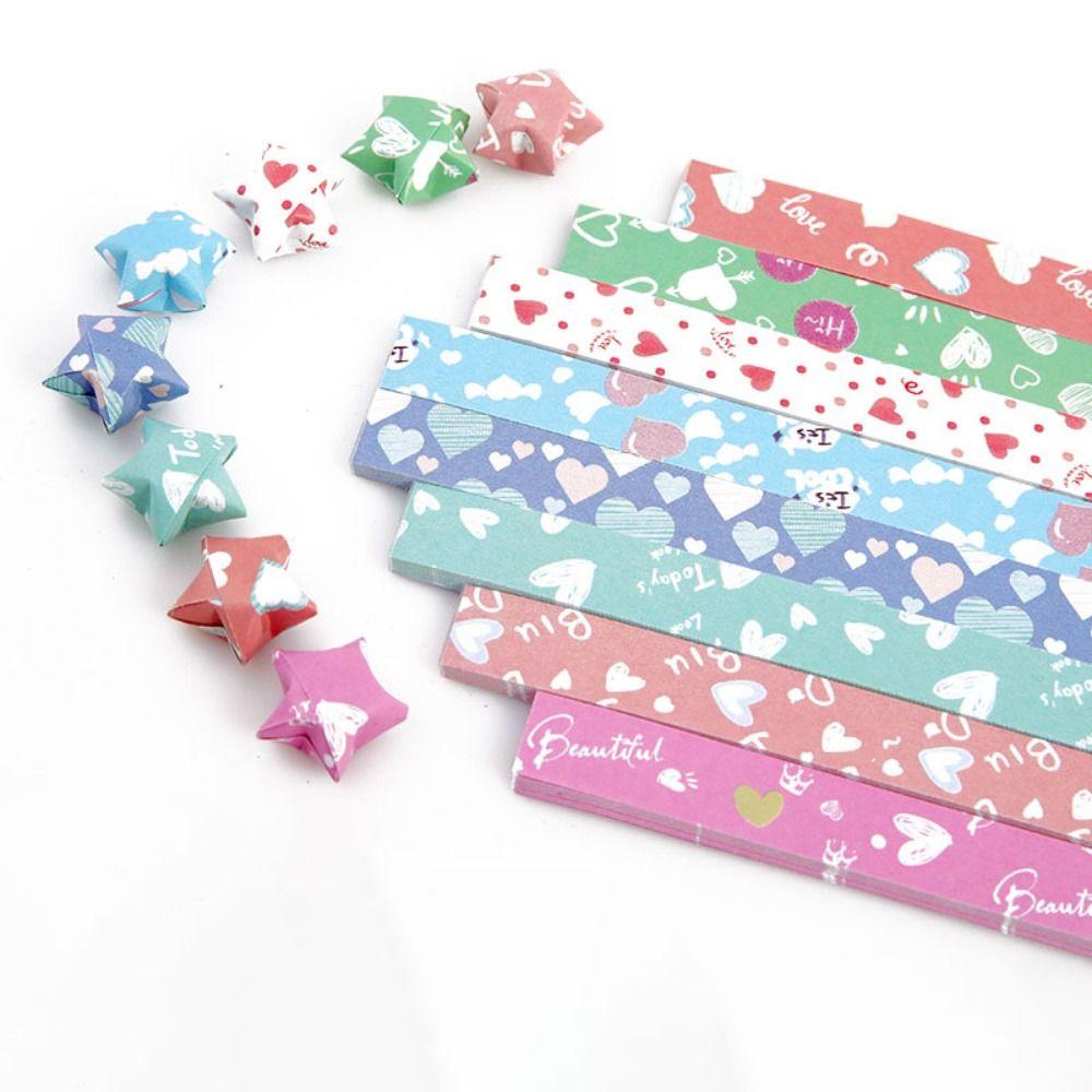 Dalton origami stars dải giấy cho trẻ em gấp giấy nghệ thuật thủ công đồ dùng trang trí tiệc trang trí nội thất nghệ thuật thủ công quà tặng ngôi sao may mắn origami