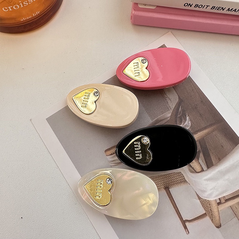 Kẹp Tóc Hình Trái Tim Thời Trang Hàn Quốc Chất Lượng Cao