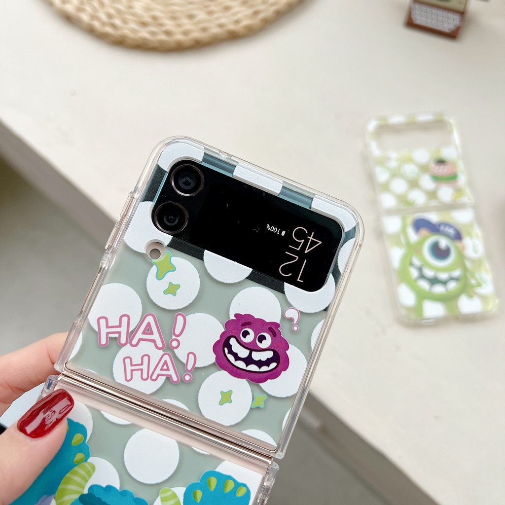 Ốp Điện Thoại Họa Tiết Gấu Dễ Thương Cho Samsung Galaxy Z Flip 4 Z Flip 3 Graffiti Samsung Z Flip4 Z Flip3