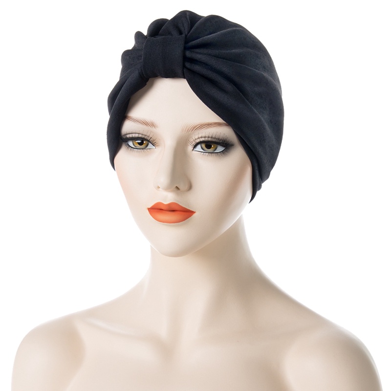 Ygt Mũ Turban Thắt Nút Màu Trơn Thời Trang Cho Phụ Nữ Hồi Giáo