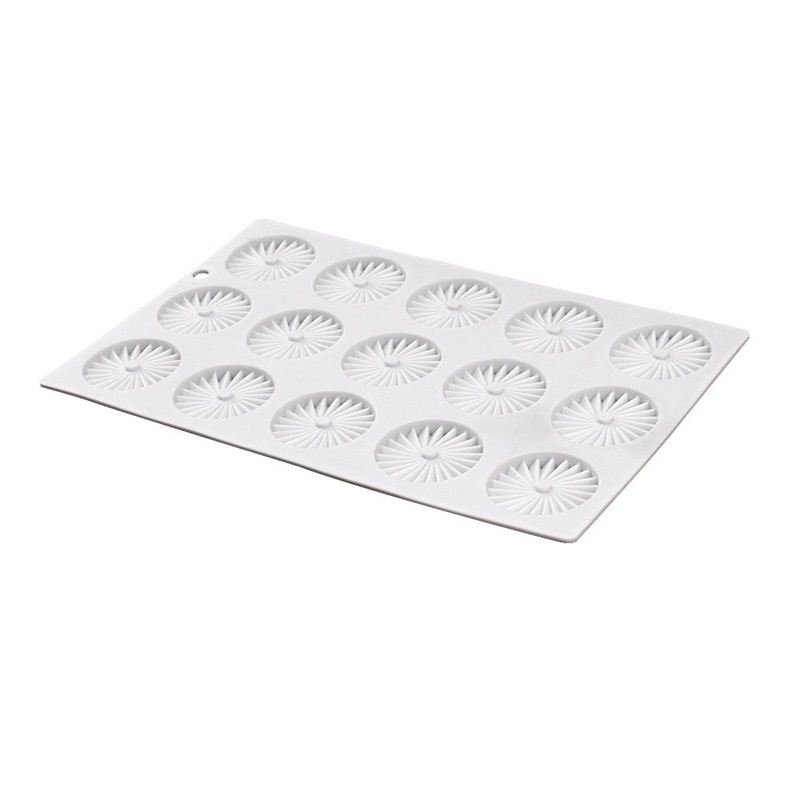 Khuôn Silicone Tròn 15 Ngăn Làm Bánh Xếp Origami DIY