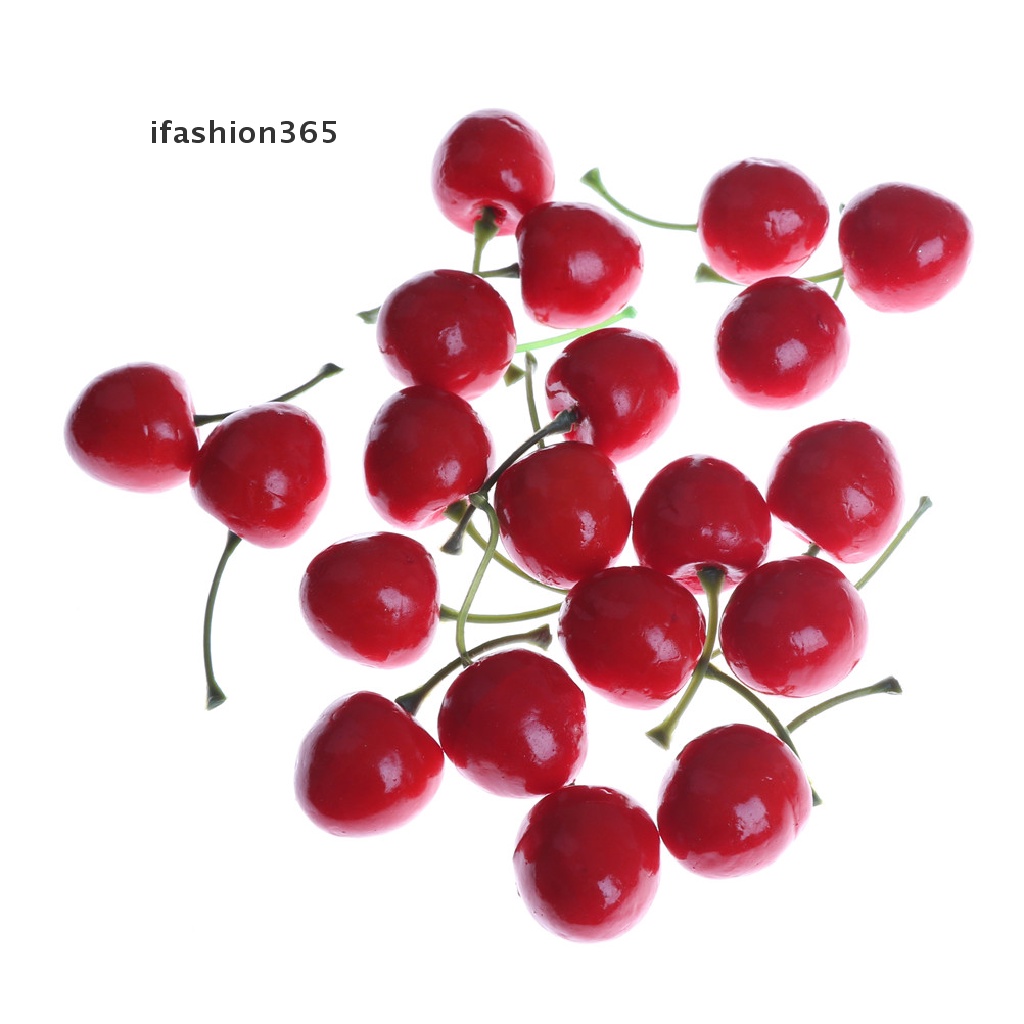 Set 10 Quả Cherry Giả Mini Trang Trí Nhà Bếp Vui Nhộn ifashion365