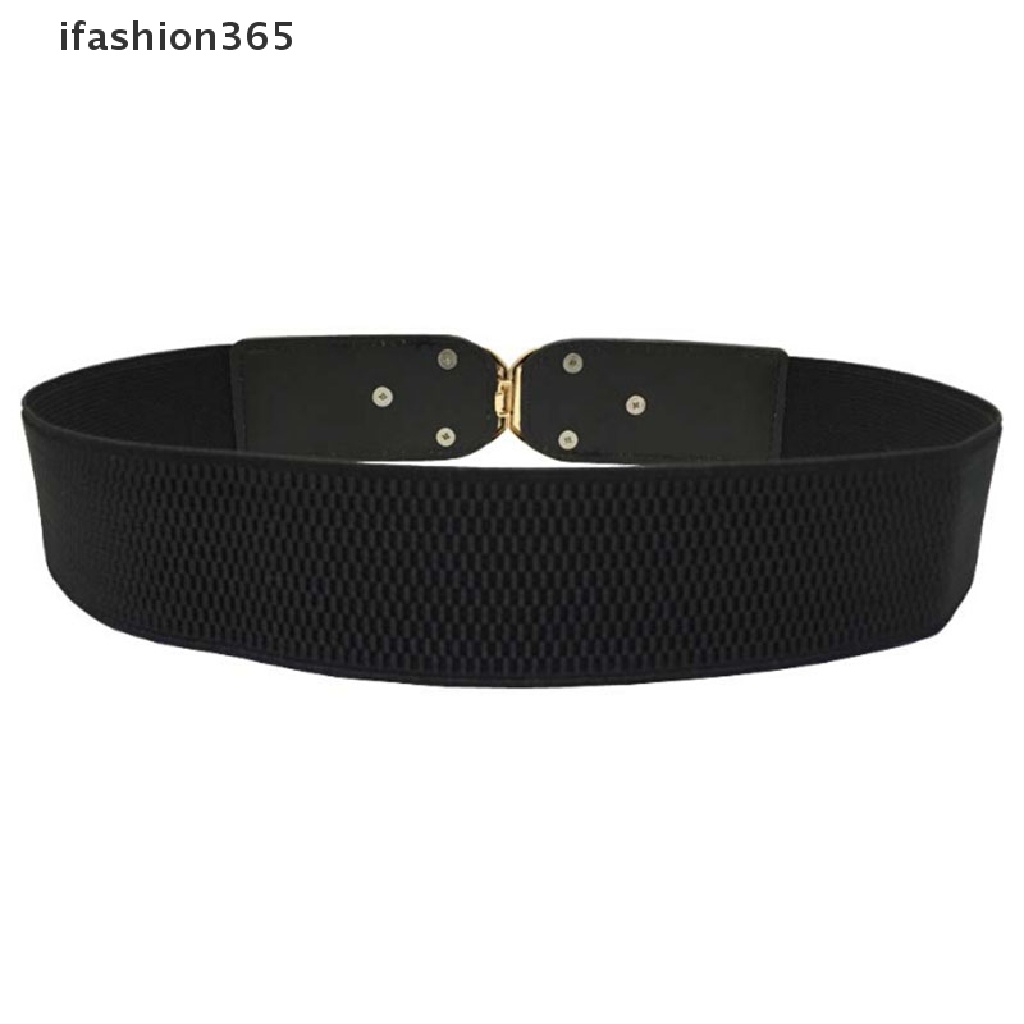 Thắt Lưng Da PU Bản Rộng Dày Co Giãn Thời Trang Cho Nữ Mặc Đầm Cỡ Lớn ifashion365