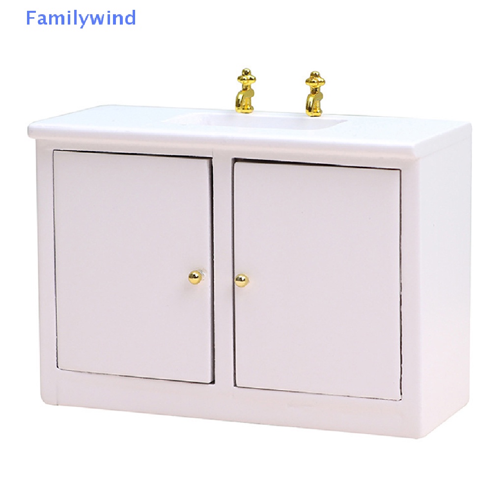 Bồn Rửa Tay Màu Trắng Trang Trí Nhà Búp Bê Tỉ Lệ 1: 12