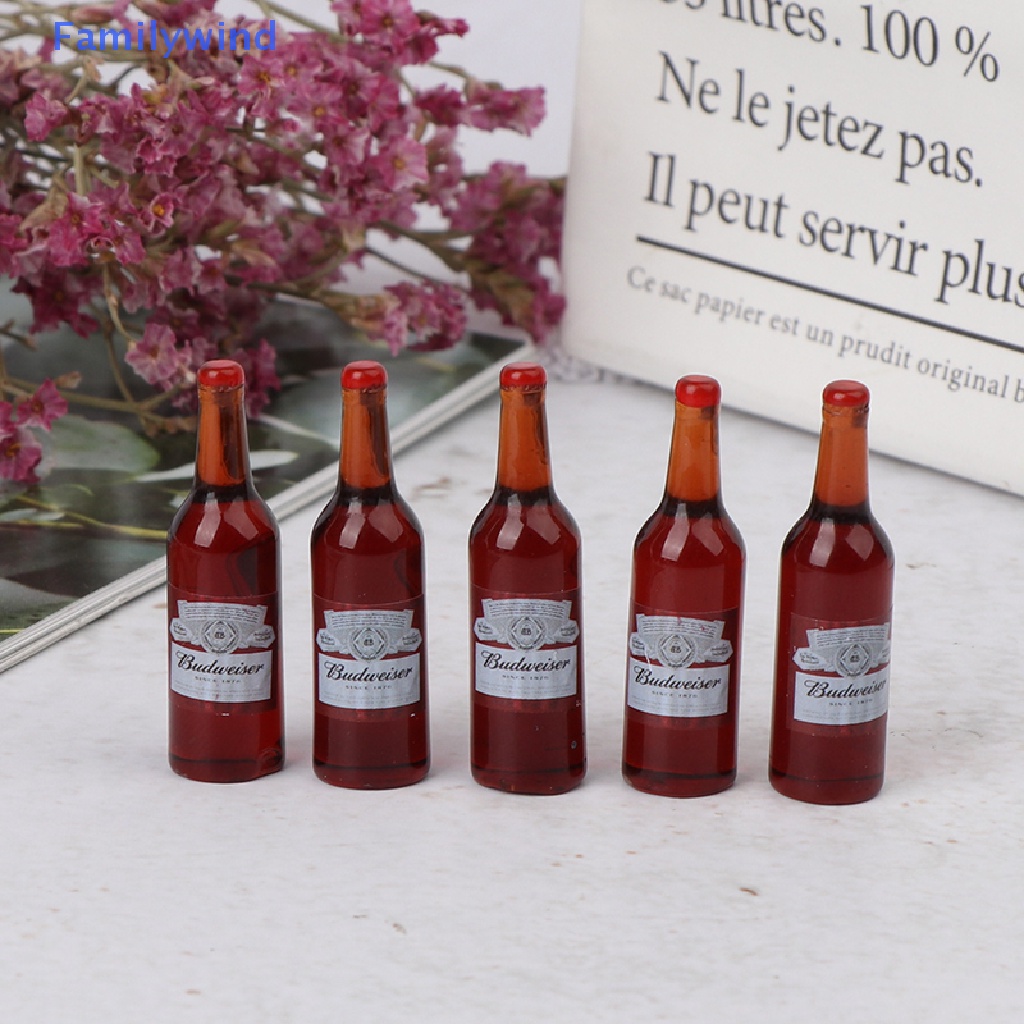 Set 10 Chai Rượu Mini Trang Trí Nhà Búp Bê Tỉ Lệ 1 / 12