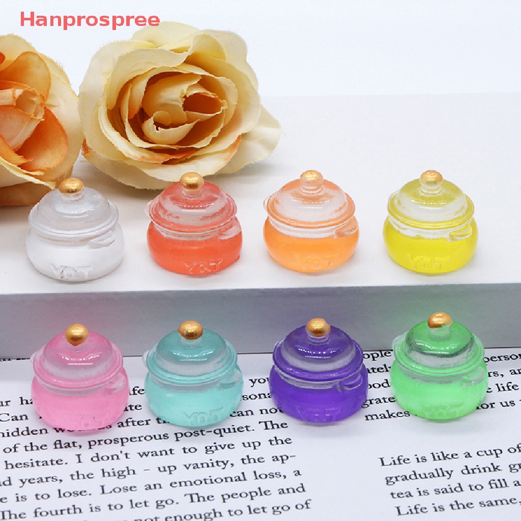 Bộ 5 Bình Sữa Thạch Dạ Quang Trang Trí Nhà Búp Bê DIY