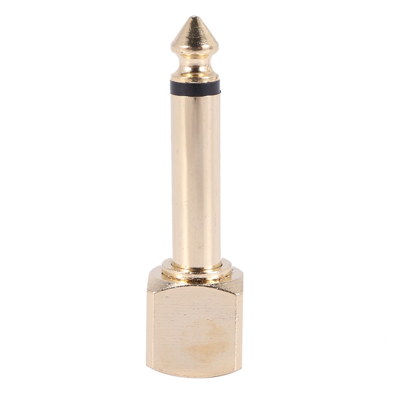 Set 2 Đầu Chuyển Đổi Âm Thanh RCA Female Sang 1 / 4 inch Mono Male Góc Phải Màu Vàng