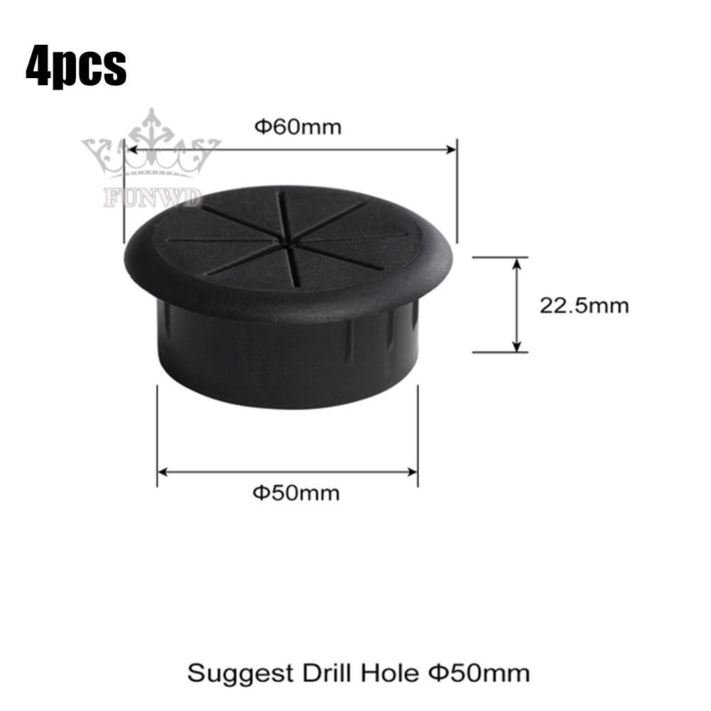 【FUNWD】Cable Cord Grommet Computer Desk Cable Cover Innovation Practical Flexible Cable
