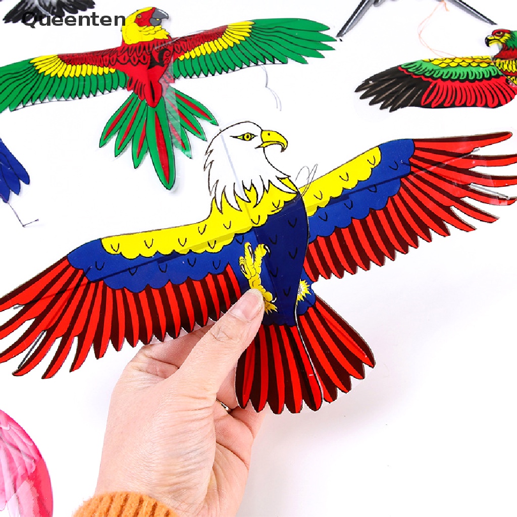 Diều Đồ Chơi Mini Bằng Nhựa Họa Tiết Hoạt Hình + Cần Câu Cá 40cm Cho Bé