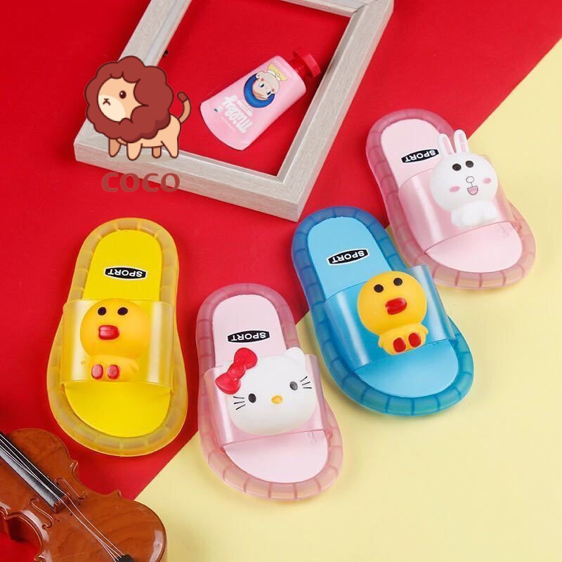 Dép Đi Trong Nhà / Ngoài Trời Họa Tiết Hoạt Hình Có Đèn Phát Sáng Dành Cho Bé