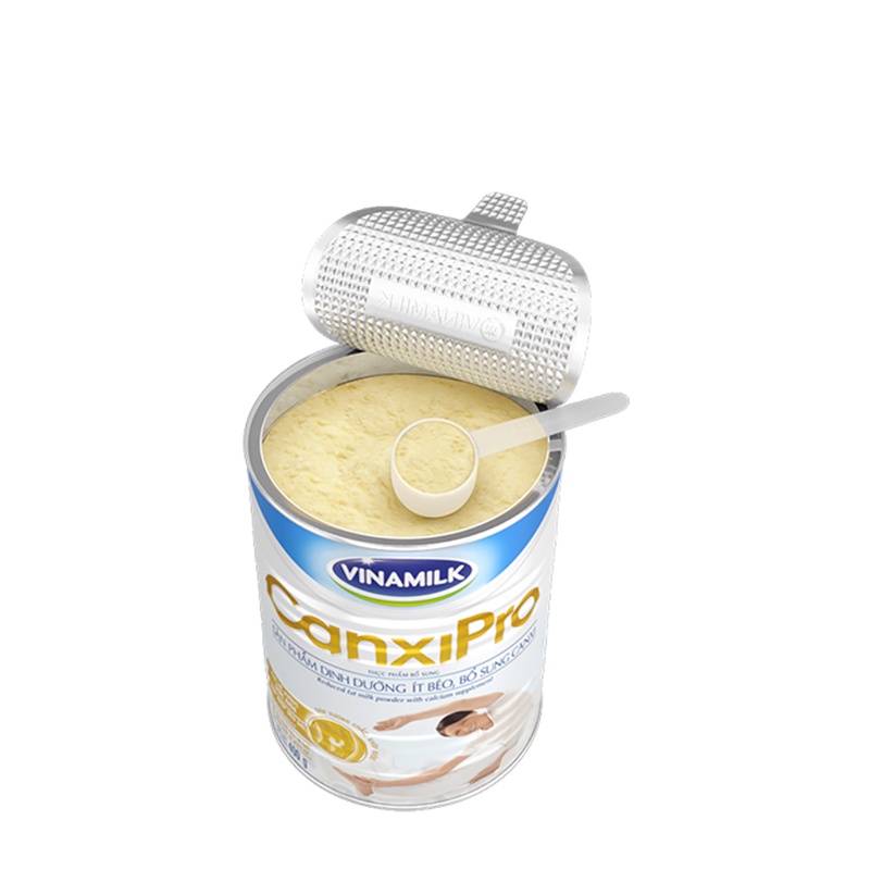 2 Hộp Sữa bột Vinamilk CanxiPro - Hộp thiếc 400g - Sữa bổ sung Canxi cho người già cao tuổi, Tốt cho xương khớp