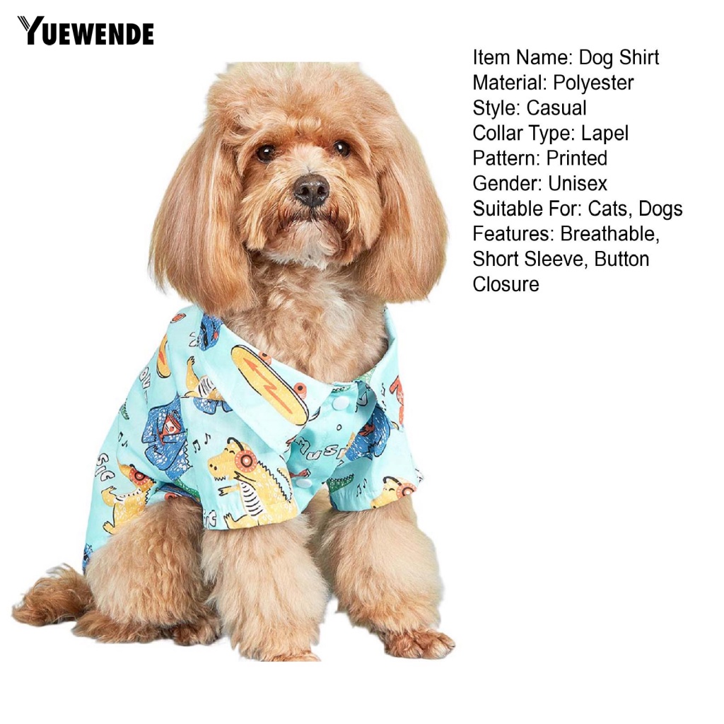 Yue.z Áo Ngắn Tay Hai Lớp Thời Trang Mùa Hè Cho Thú Cưng