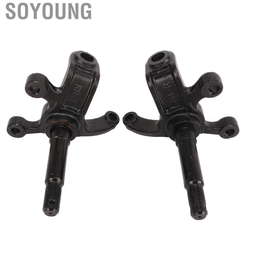 Soyoung Wheel Stub Axle Strut  Anti Deformation Durable High Hardness Steering Knuckle Spindle 2 Pcs for 110cc 150cc 200cc 250cc ATV
