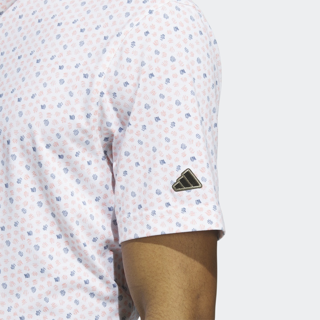 Adidas Đánh gôn Áo Polo Golf Họa Tiết Go-To Nam trái cam HS1120