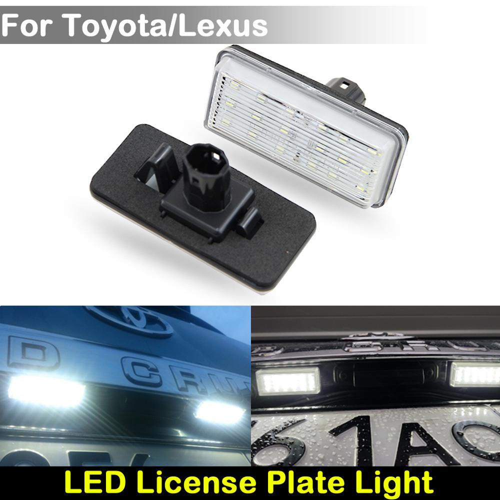 Đèn LED Chiếu Biển Số Xe Ánh Sáng Trắng Dành Cho Toyota Land Cruiser Cygnus Reiz Mark Lexus LX470 GX470 LX570