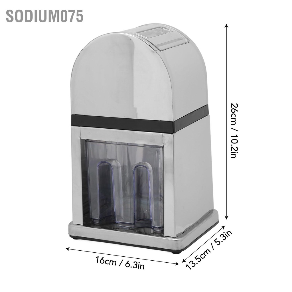 Sodium075 Máy Nghiền Đá Bằng Tay Tiết Kiệm Lao Động Quay Làm Bào Có Vỏ Trong Suốt Cho Nhà Hàng Tại