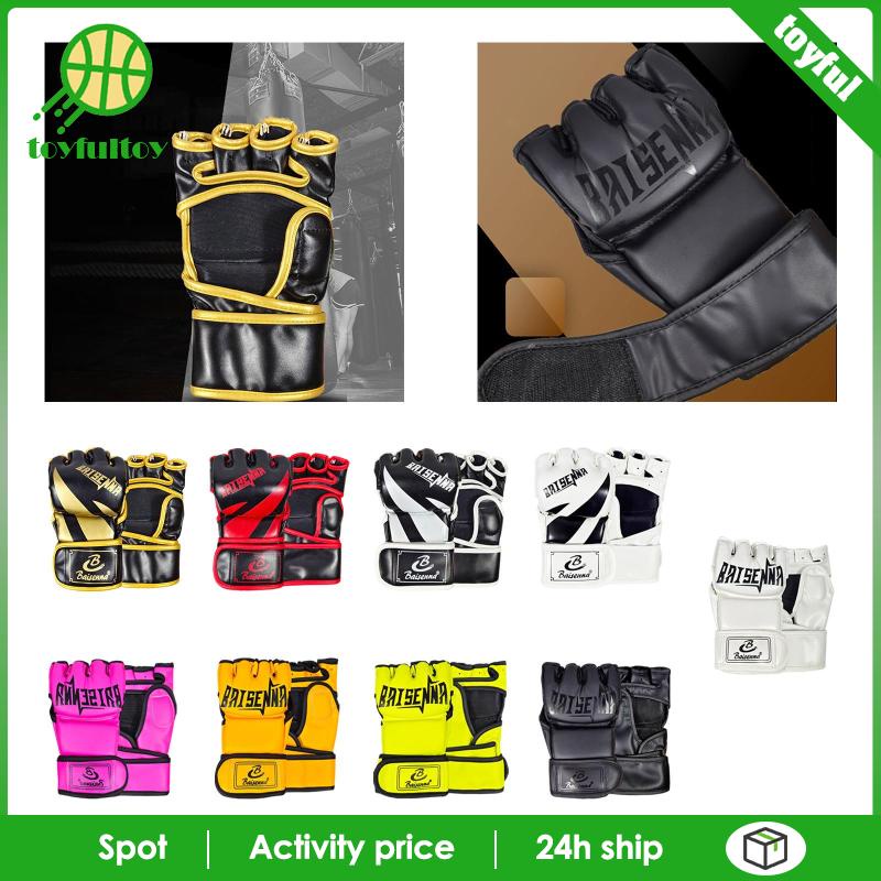 Găng Tay Hở Ngón Tập Đấm Bốc Chuyên Dụng