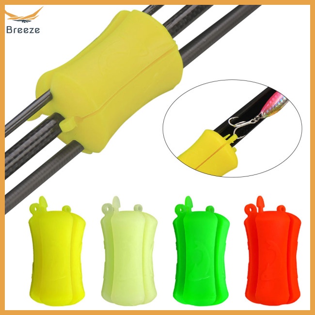 4 Phụ Kiện Quấn Cố Định Cần Câu Cá Bằng Silicon Mềm Chống Trượt Đa Năng