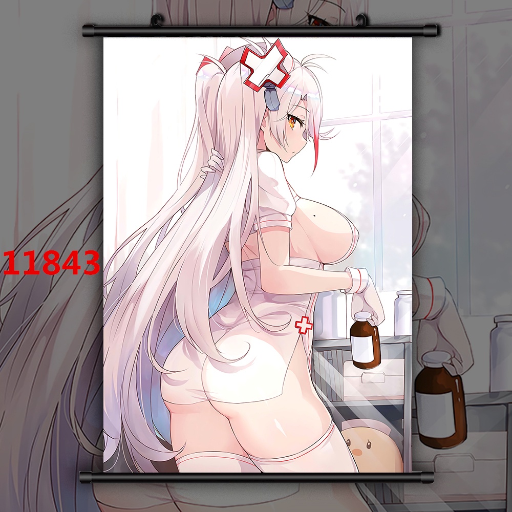 Tranh Sơn Dầu Vẽ Tay DIY Hình Cô Dâu Đám Cưới Anime Azur Lane Prinz Eugen Nhật Bản