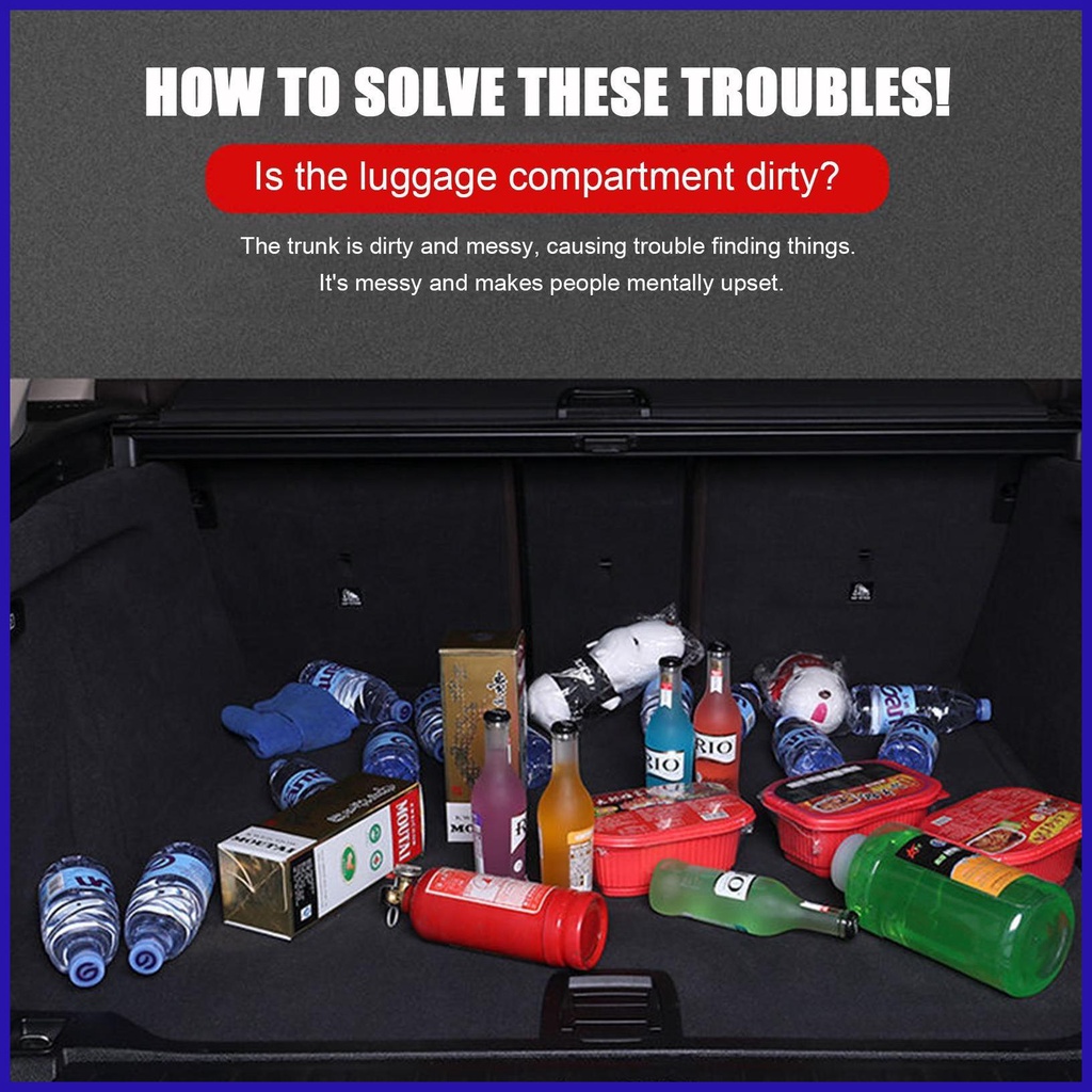 Túi Da Đựng Dụng Cụ Đa Năng Sức Chứa Lớn Gấp Gọn Được Cho Xe Hơi