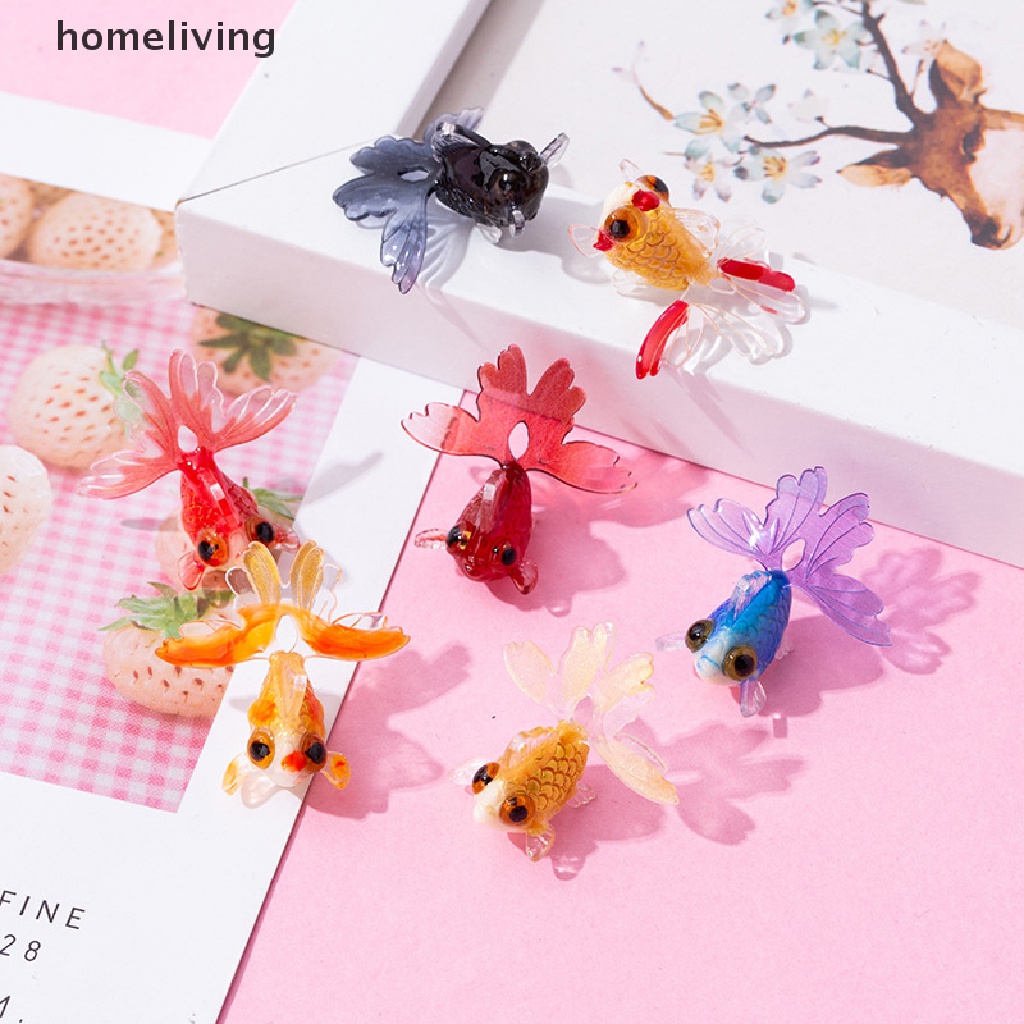 Mặt Vòng cổ / Móc Khóa Hình Cá Vàng Bằng Resin Dễ Thương DIY