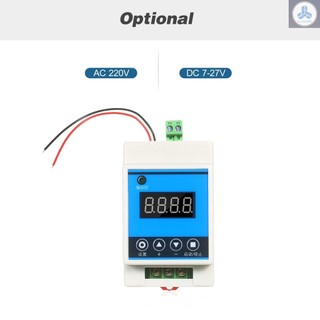 DC 7-27V Digital Delay Timer Control Switch Relay Module with Protective Shell & 0.01s-999min Timing Range for Smart Home Industrial Control