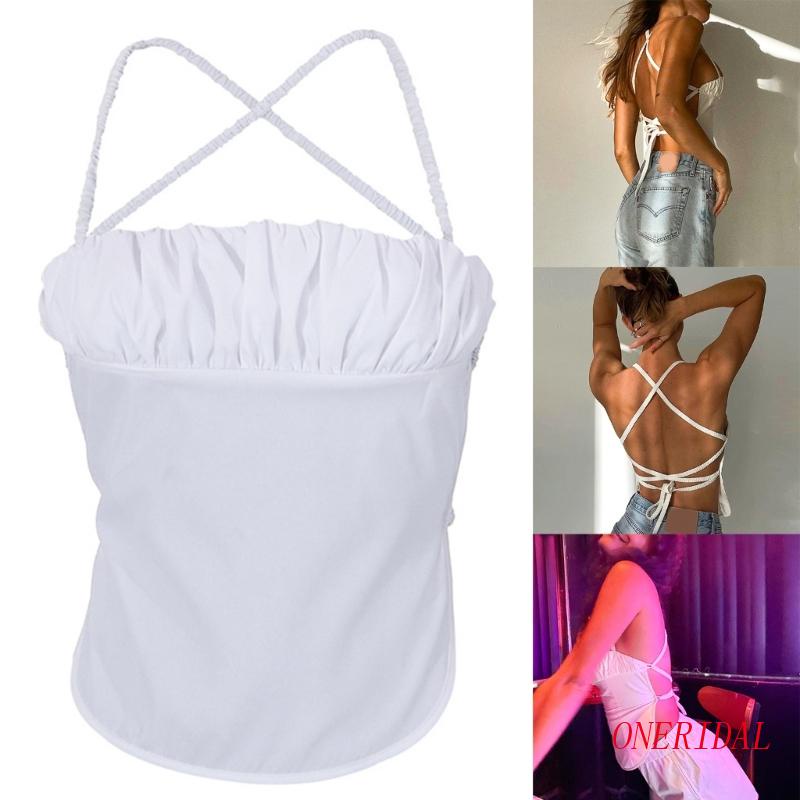 Áo Hai Dây Cổ Vuông Hở Lưng Quyến Rũ Dành Cho Nữ Cr