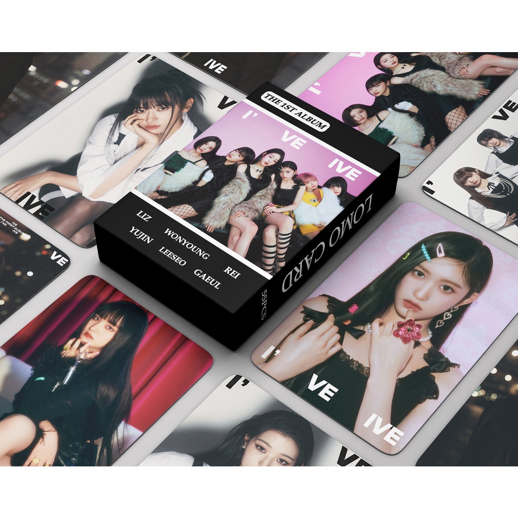 IVE Album I’ve IVE Photocard IVE Debet Eleven & Lovely Vocation & I‘VE SUMMER & LOVE DIVE & 2023SEASON'S GREETINGS  Lomo Card Postcard