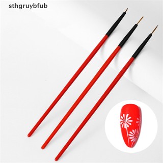 Set 3 cọ vẽ trang trí móng tay 5 / 7 / 11mm