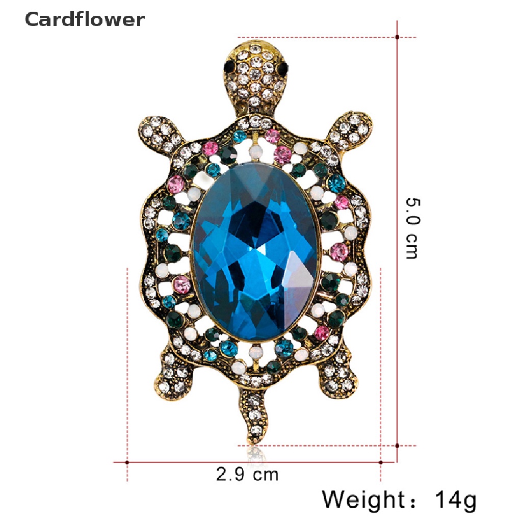 Ghim Cài Áo Hình Rùa Biển Đính Đá Thời Trang Cho Nữ