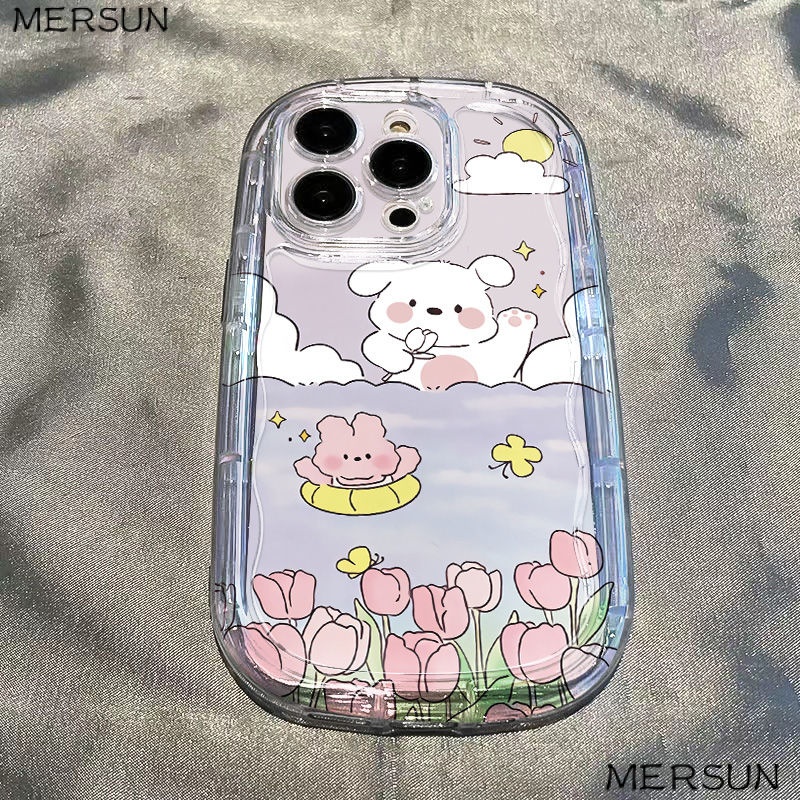 ✅Ốp Điện Thoại / Mềm Trong Suốt Chống Sốc Hình Hoa Tulip 1213 Cho iPhone14 xr Apple 11xs / 8p7 G6KN