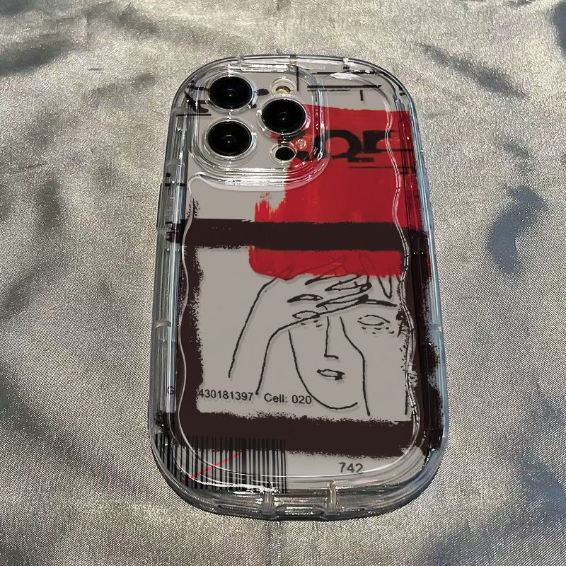 ✅Ốp Điện Thoại Mềm Trong Suốt Chống Sốc In Họa Tiết Trừu Tượng Cho Iphone 11xs / / 713 8P 14 12