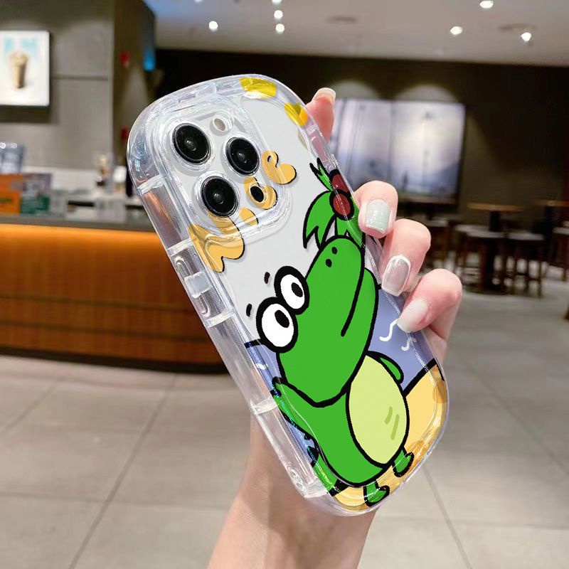 ✅Ốp Điện Thoại Mềm Trong Suốt Chống Sốc In Hình Cá Sấu Cho iPhone14 xr / xs 13 / 7 8p12promax11